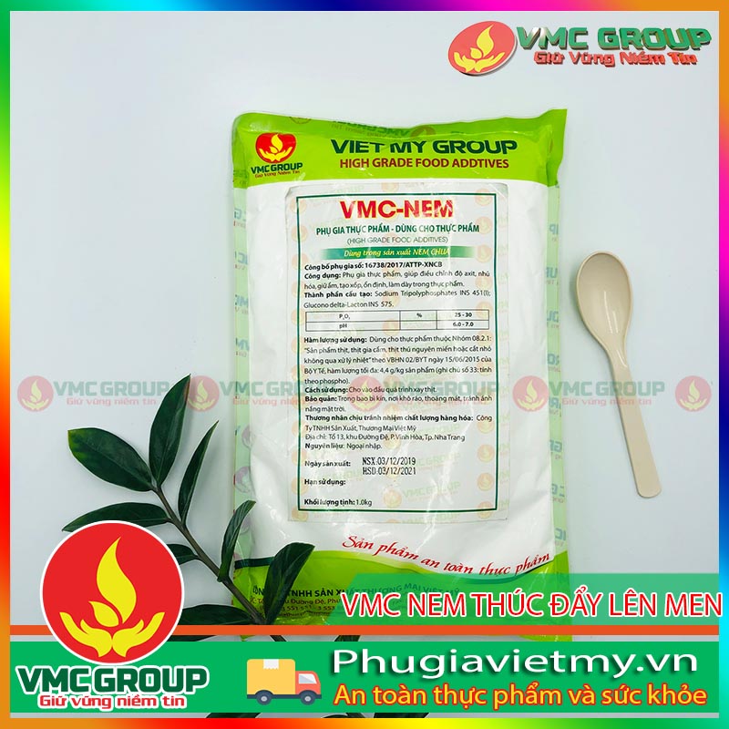 VMC NEM THÚC ĐẨY LÊN MEN VMC NEM THÚC ĐẨY LÊN MEN TÚI 1KG DẠNG BỘT