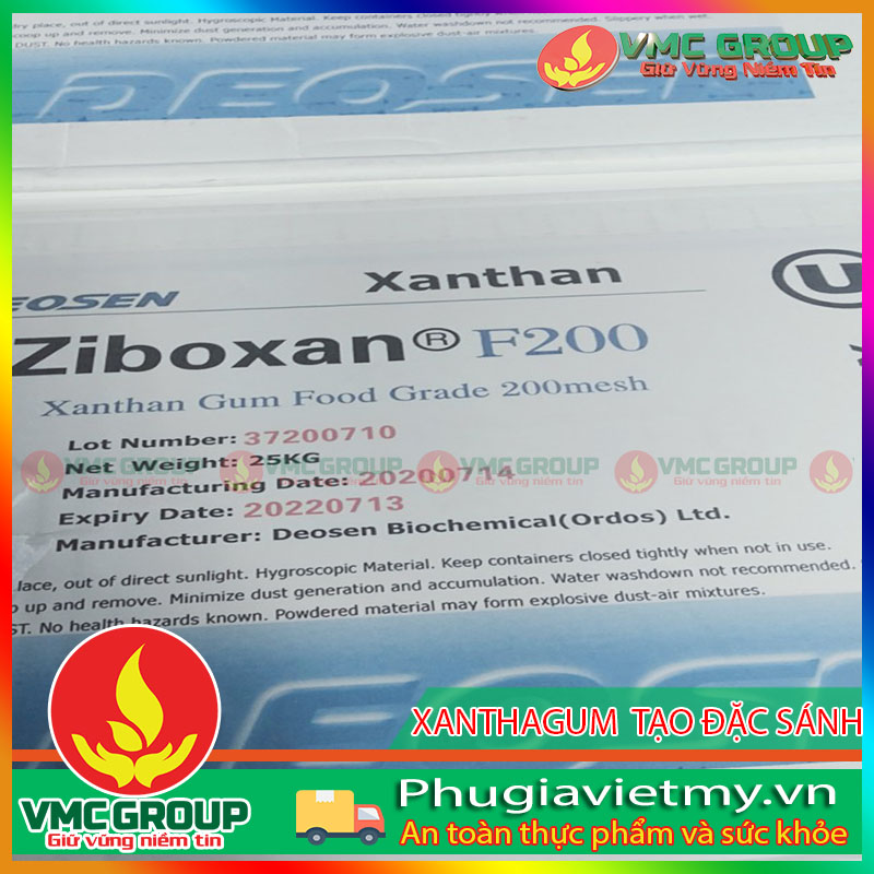 XANTHANGUM E415 TẠO ĐẶC SÁNH XANTHANGUM E415 TẠO ĐẶC SÁNH THÙNG 25KG DẠNG BỘT
