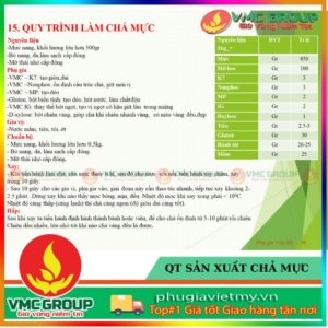 QUY TRÌNH SẢN XUẤT CHẢ MỰC