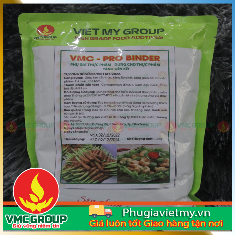VMC – PRO BINDER giòn dai VMC – PRO BINDER giòn dai TÚI 1KG DẠNG BỘT MÙI THƠM